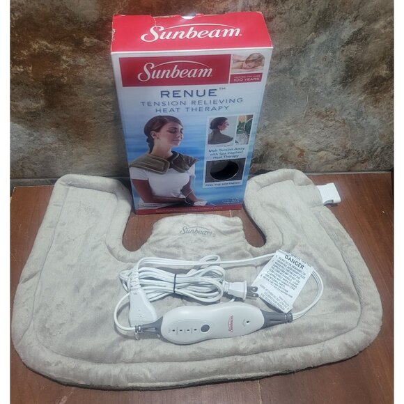 Sunbeam Neck Renue Tension Relief Heating Pad Heat Wrap - Picture 5 of 12